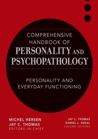 J. Thomas - Comprehensive Handbook of Personality And Psychopathology (3 Volume set)
